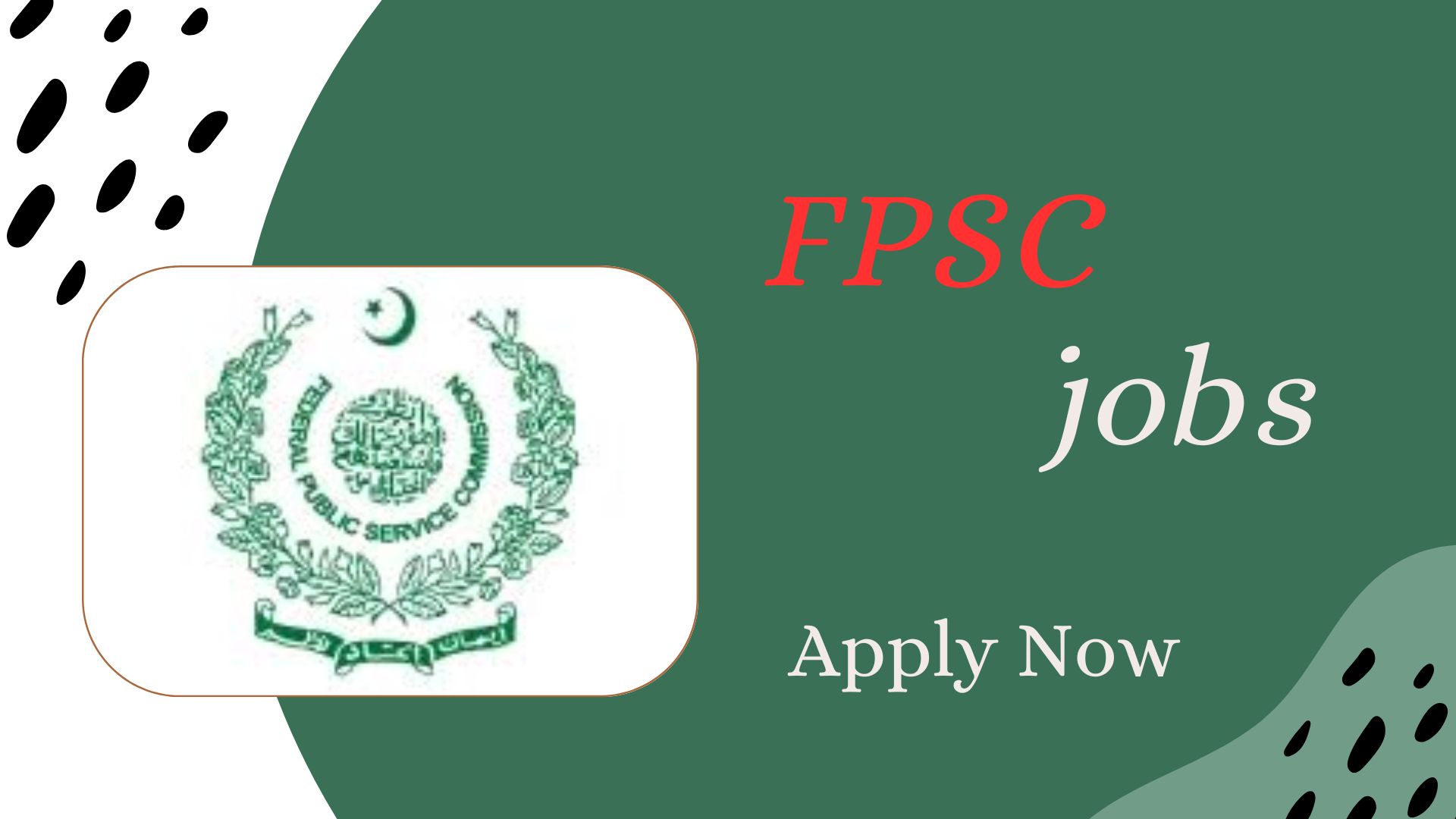 Federal Public Service Commission Jobs 2024